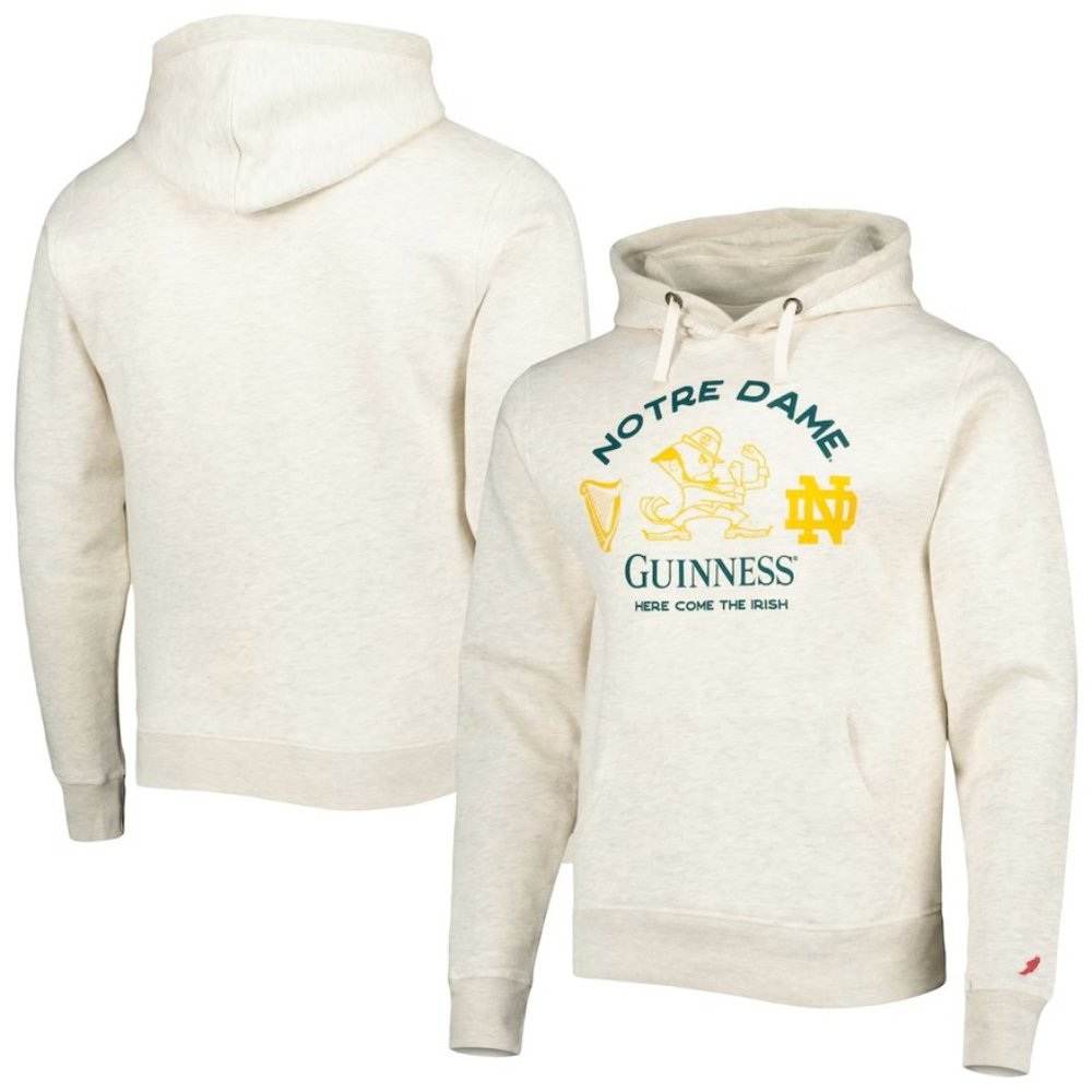 Notre Dame Fighting Irish Guinness Stadium Pullover Hoodie - Oatmeal